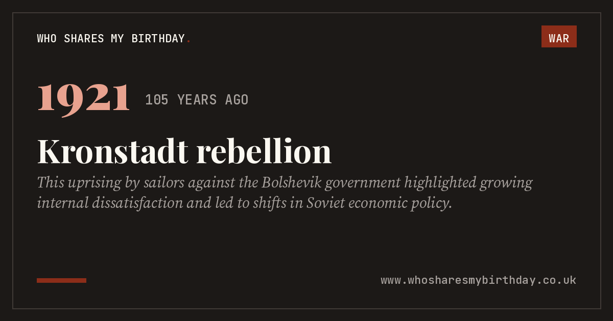 Kronstadt rebellion