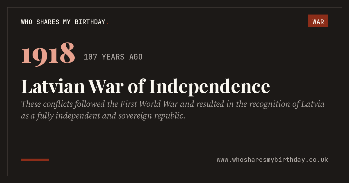 Latvian War of Independence