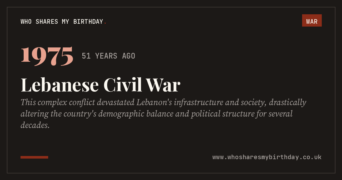 Lebanese Civil War