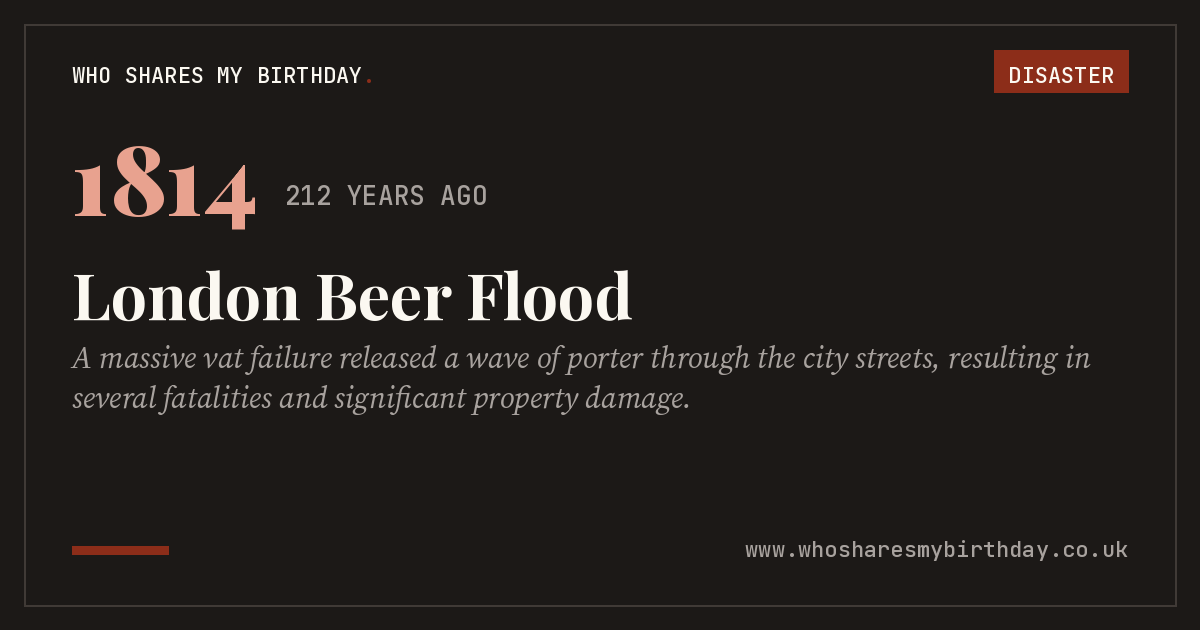 London Beer Flood