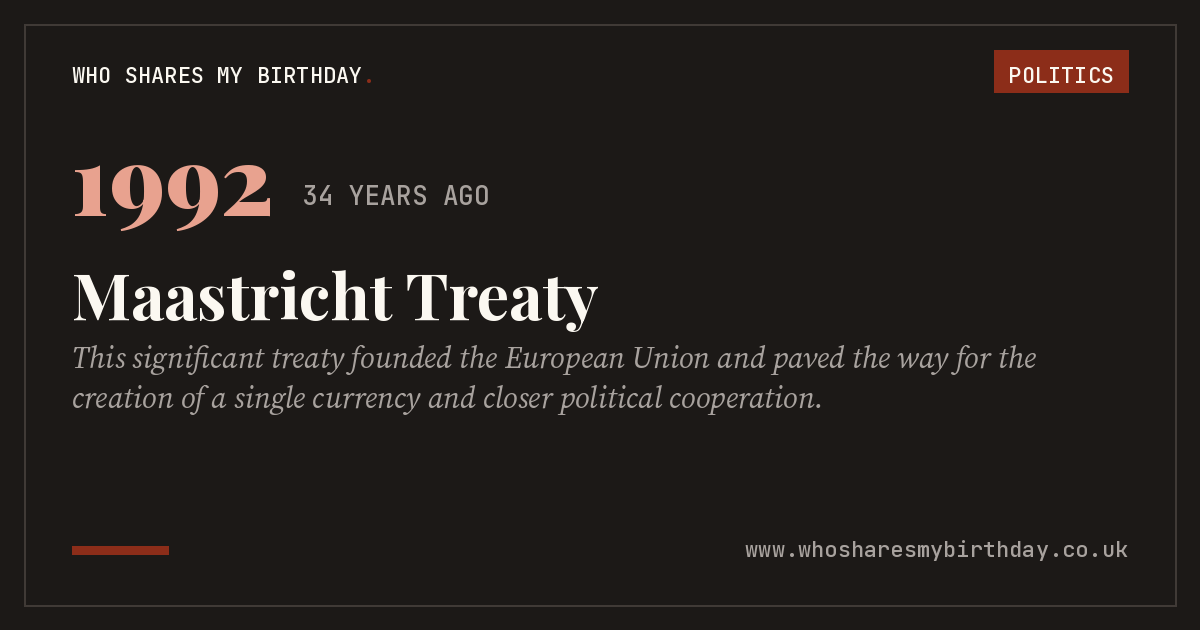 Maastricht Treaty