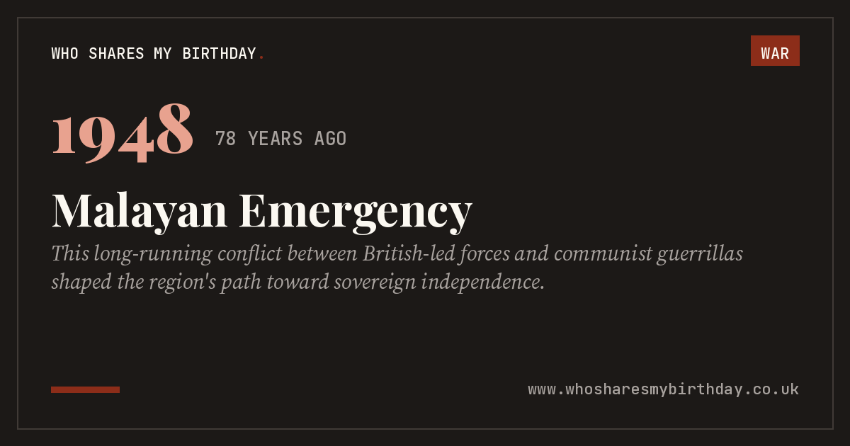 Malayan Emergency