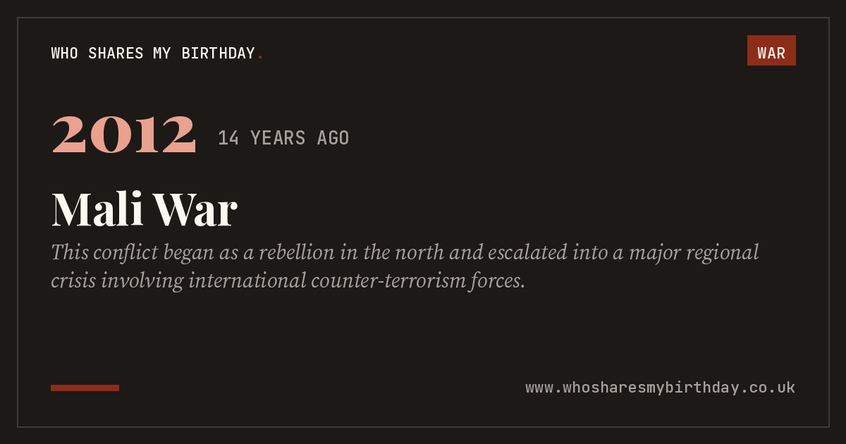 Mali War