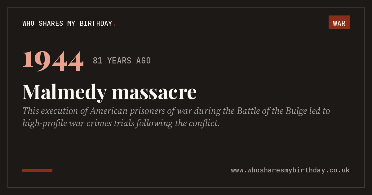 Malmedy massacre
