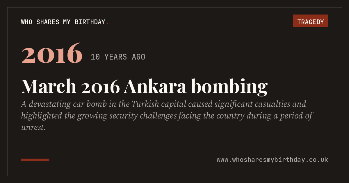 March 2016 Ankara bombing