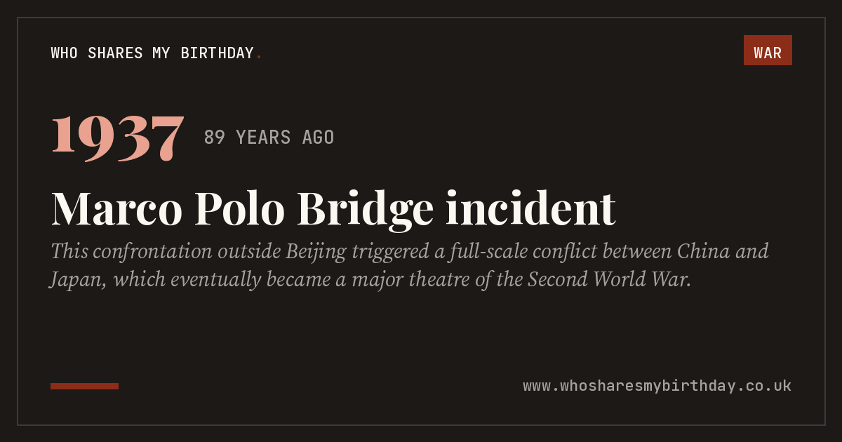Marco Polo Bridge incident