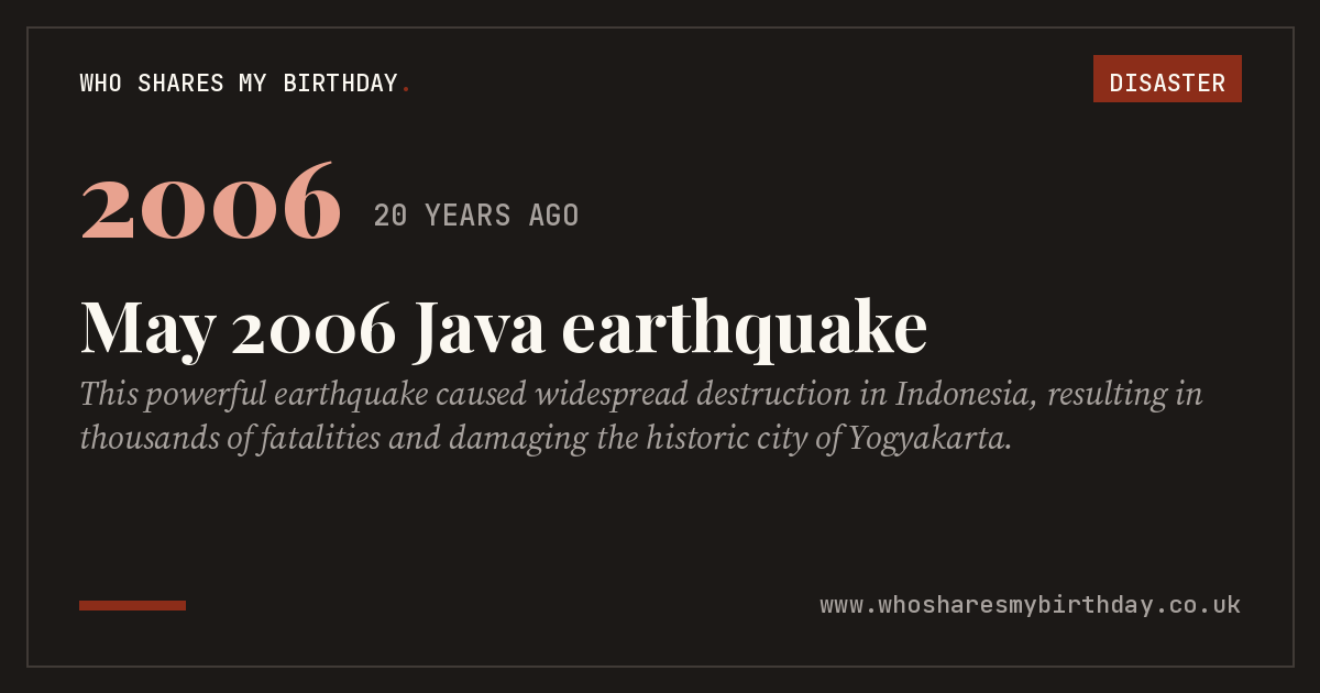 May 2006 Java earthquake