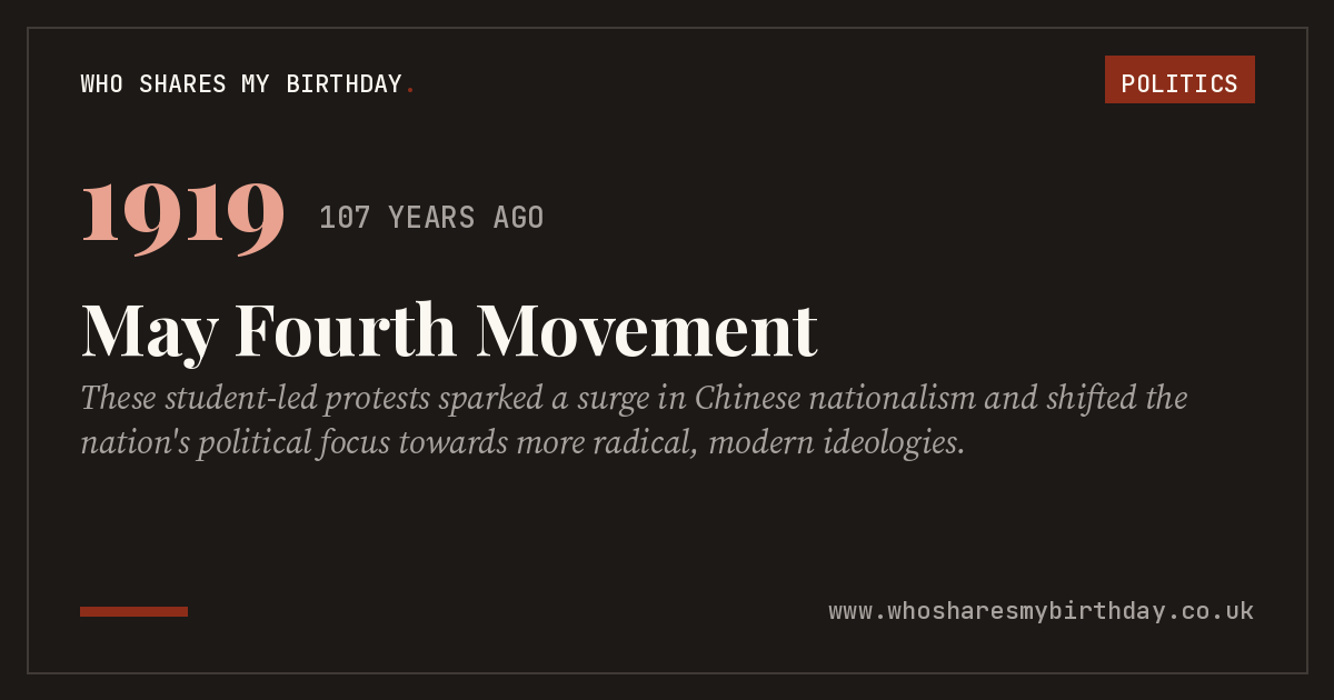 May Fourth Movement