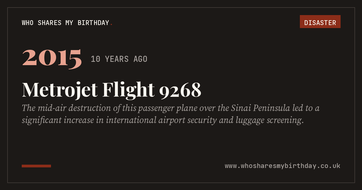 Metrojet Flight 9268
