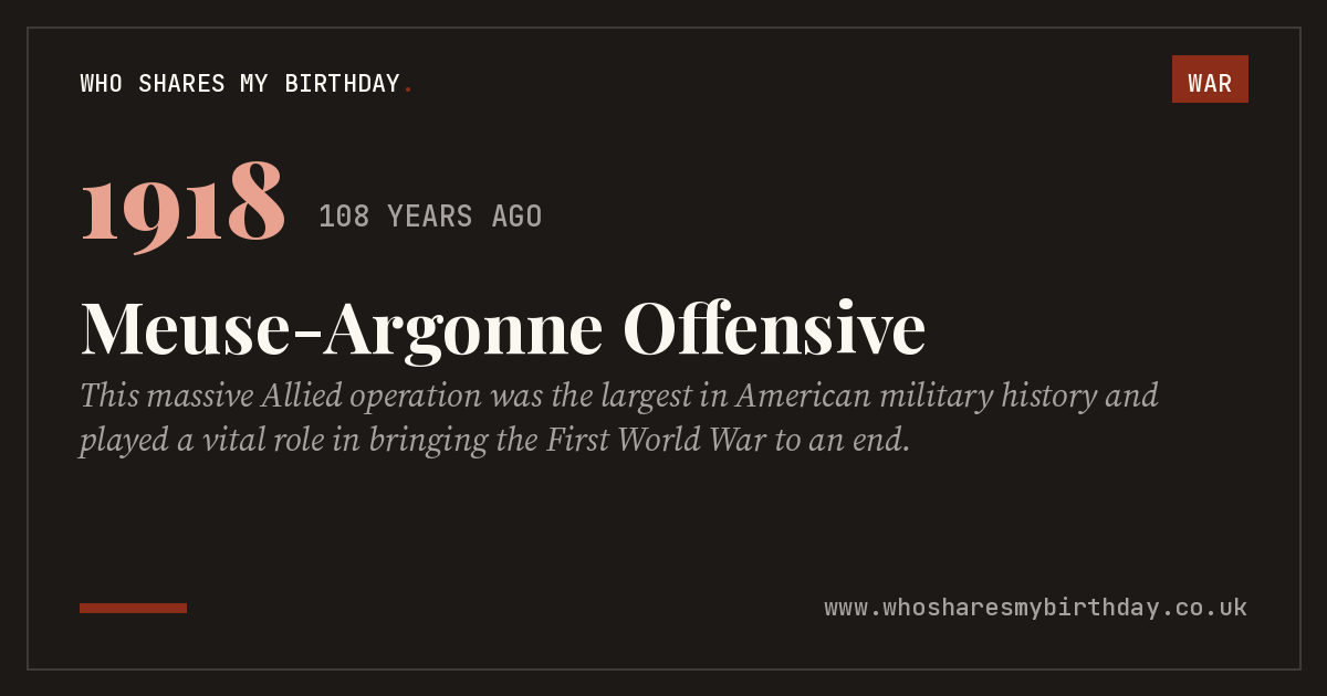 Meuse-Argonne Offensive