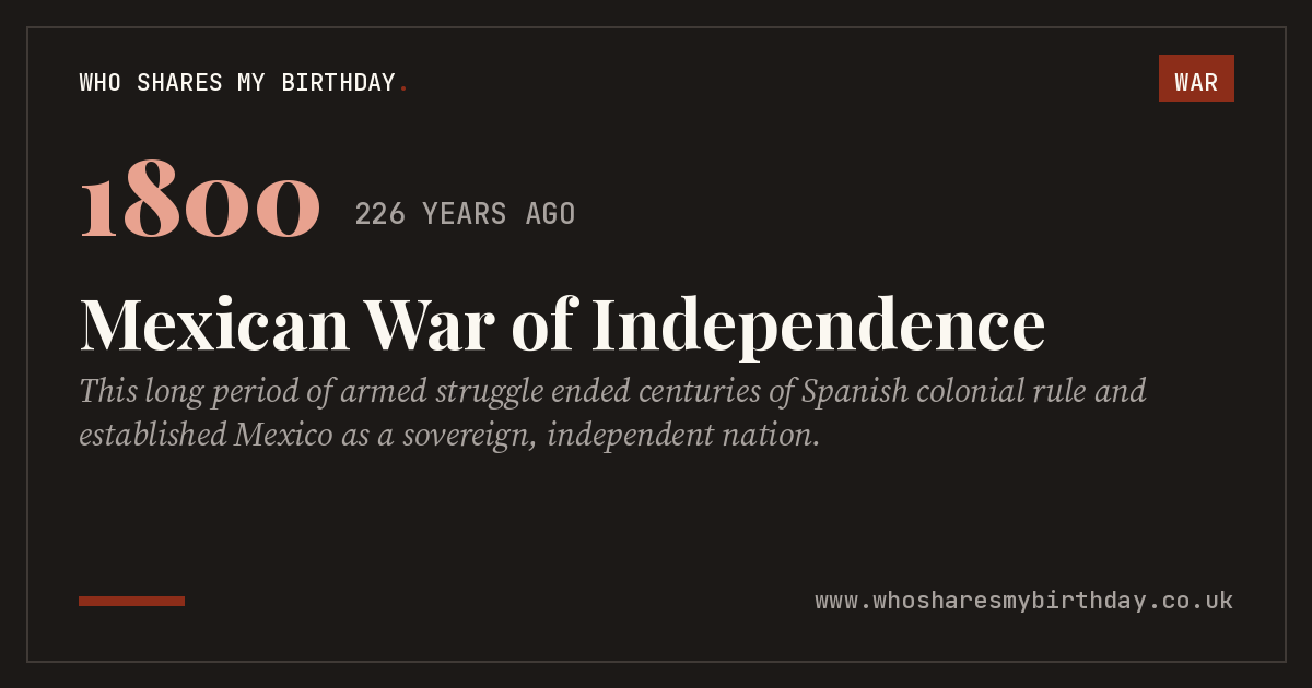 Mexican War of Independence