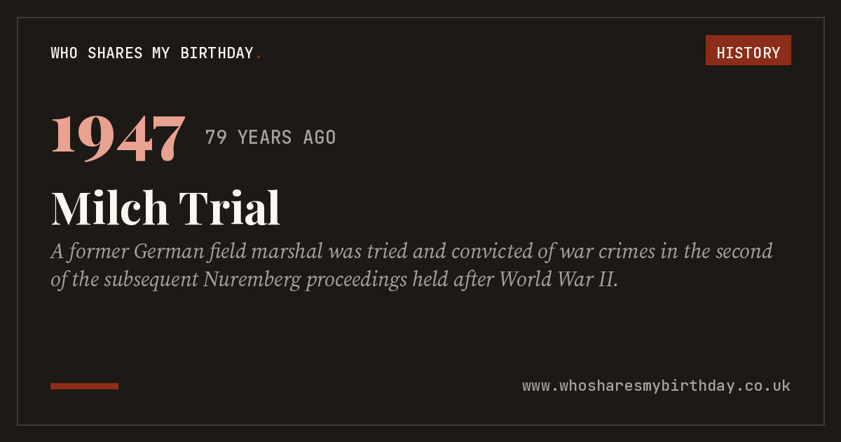 Milch Trial