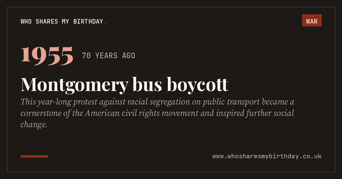 Montgomery bus boycott
