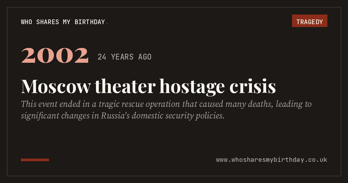 Moscow theater hostage crisis