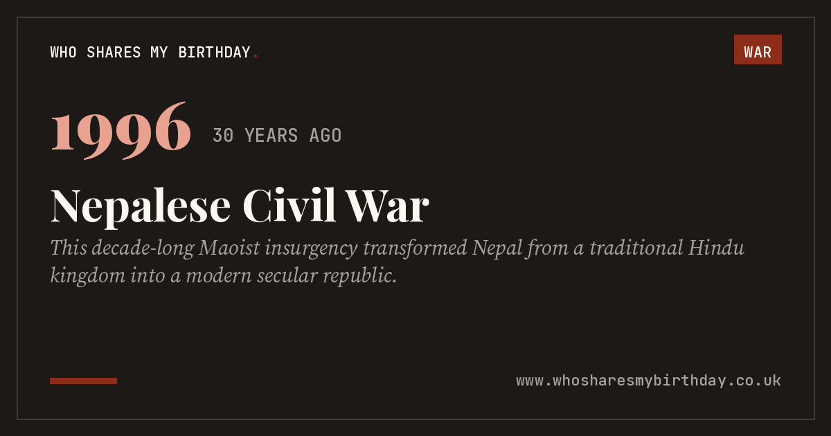 Nepalese Civil War