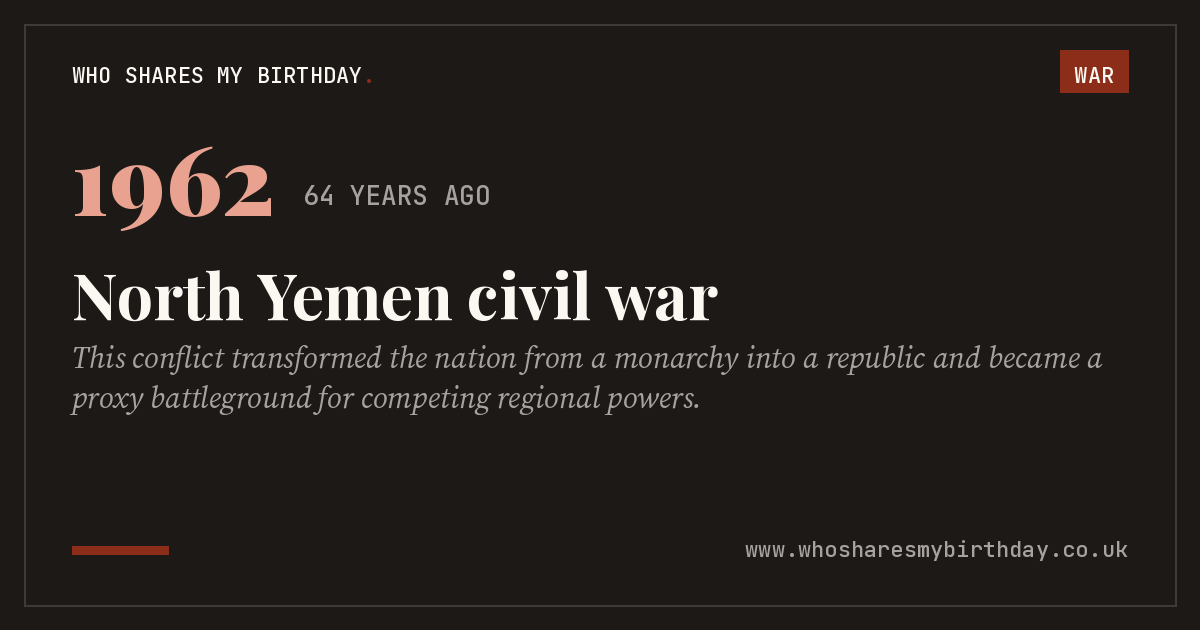 North Yemen civil war