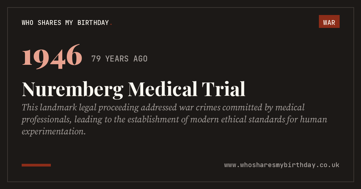 Nuremberg Medical Trial