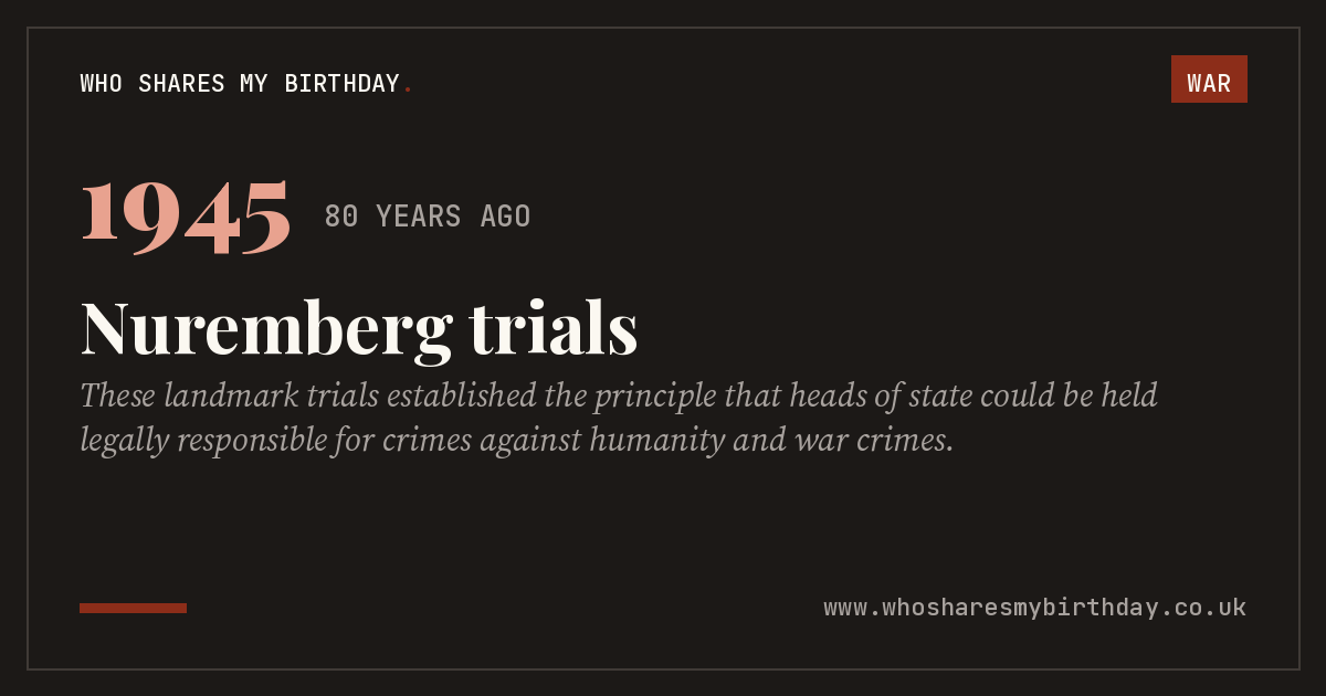 Nuremberg trials