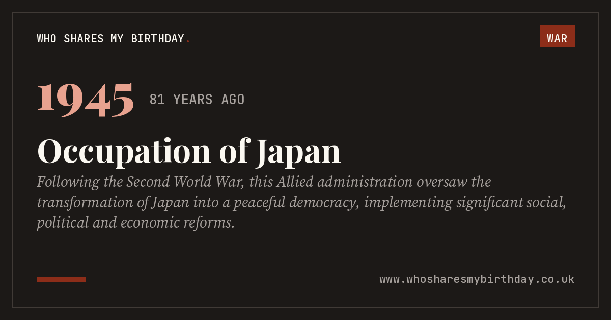 Occupation of Japan