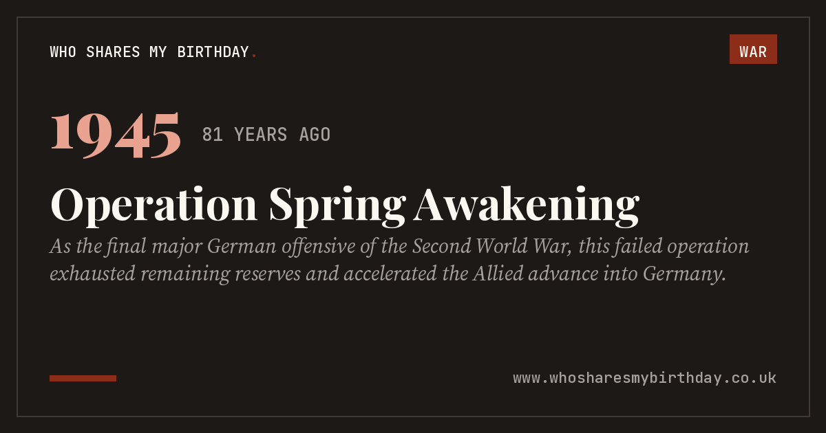 Operation Spring Awakening