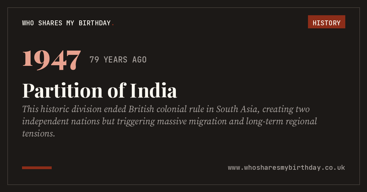 Partition of India