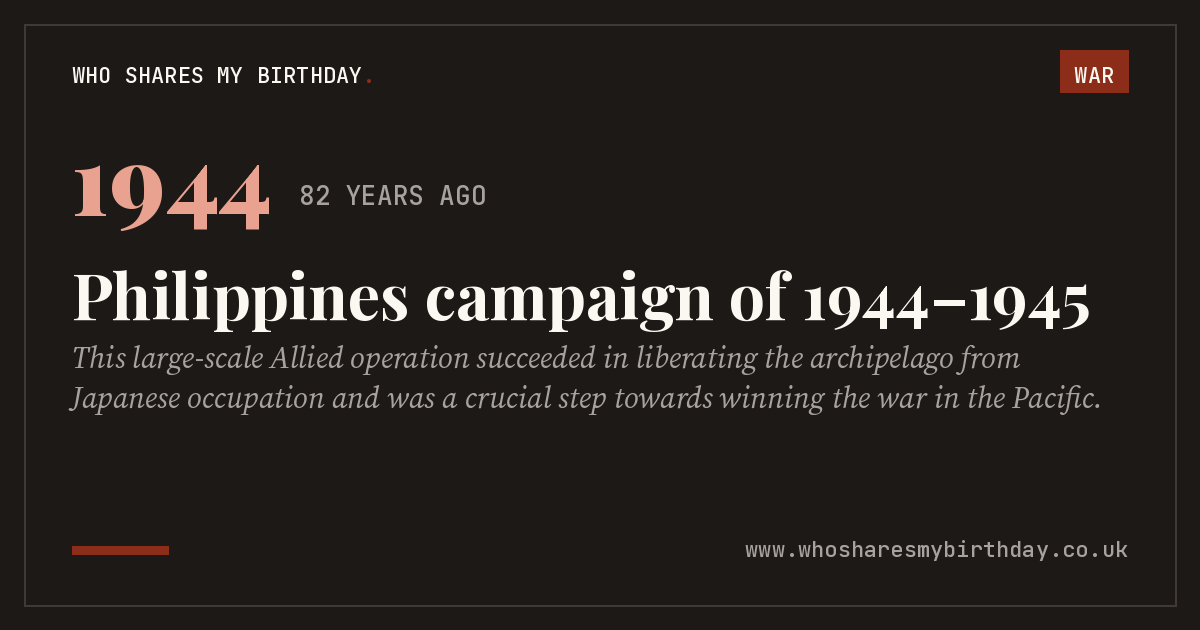 Philippines campaign of 1944–1945