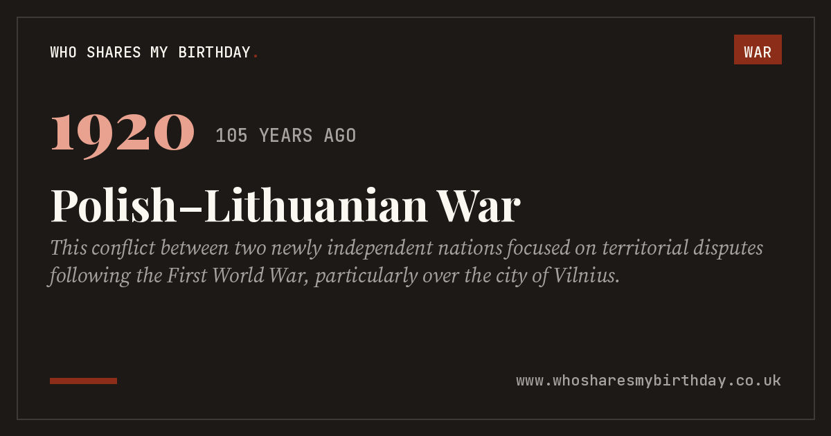 Polish–Lithuanian War