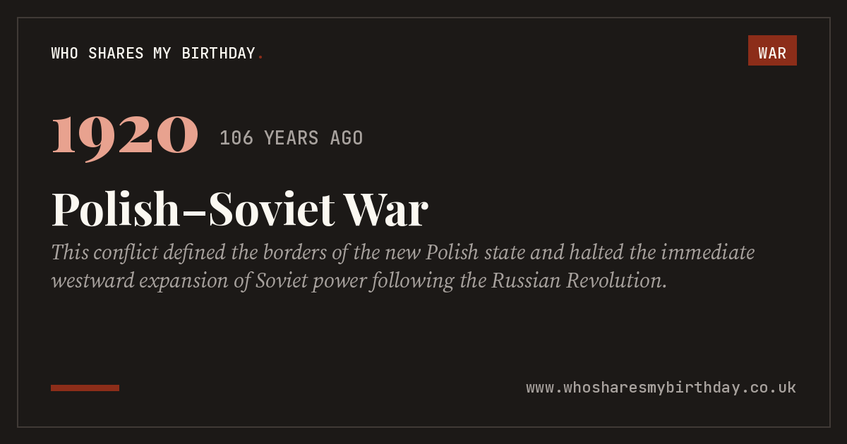 Polish–Soviet War