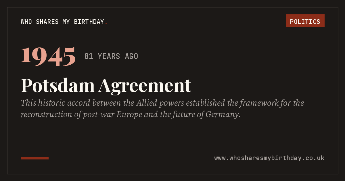 Potsdam Agreement