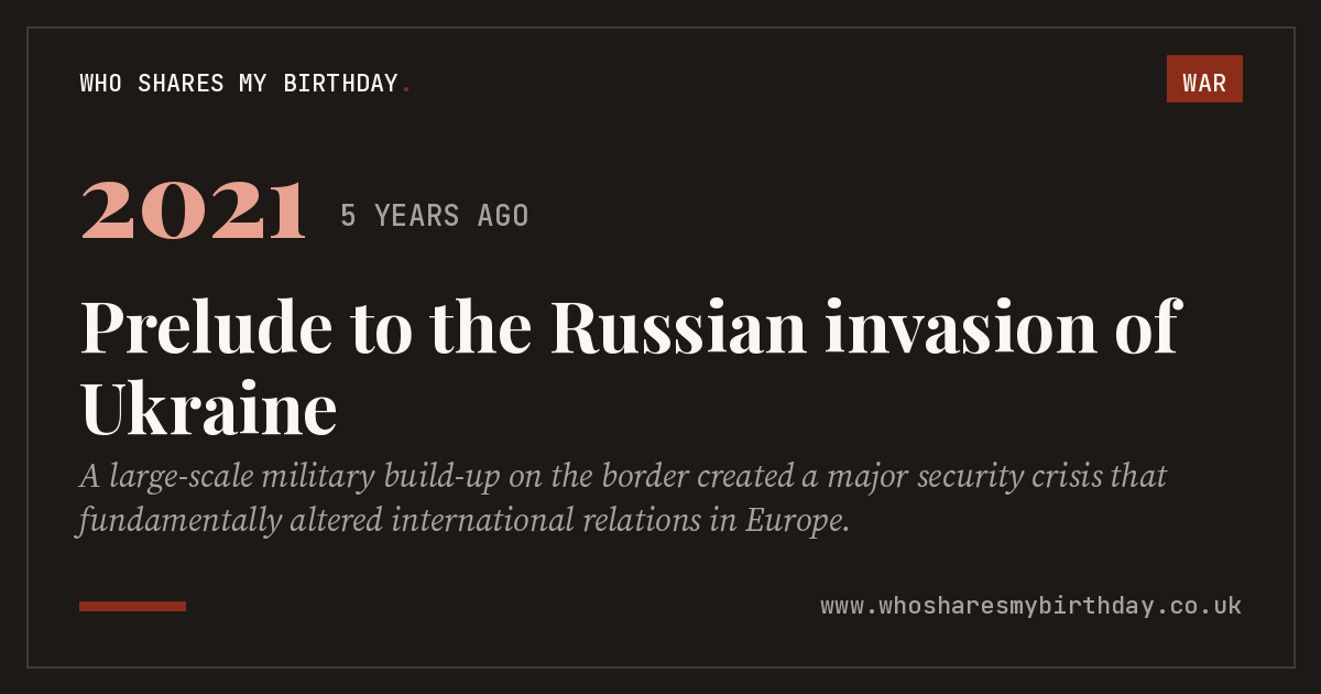 Prelude to the Russian invasion of Ukraine