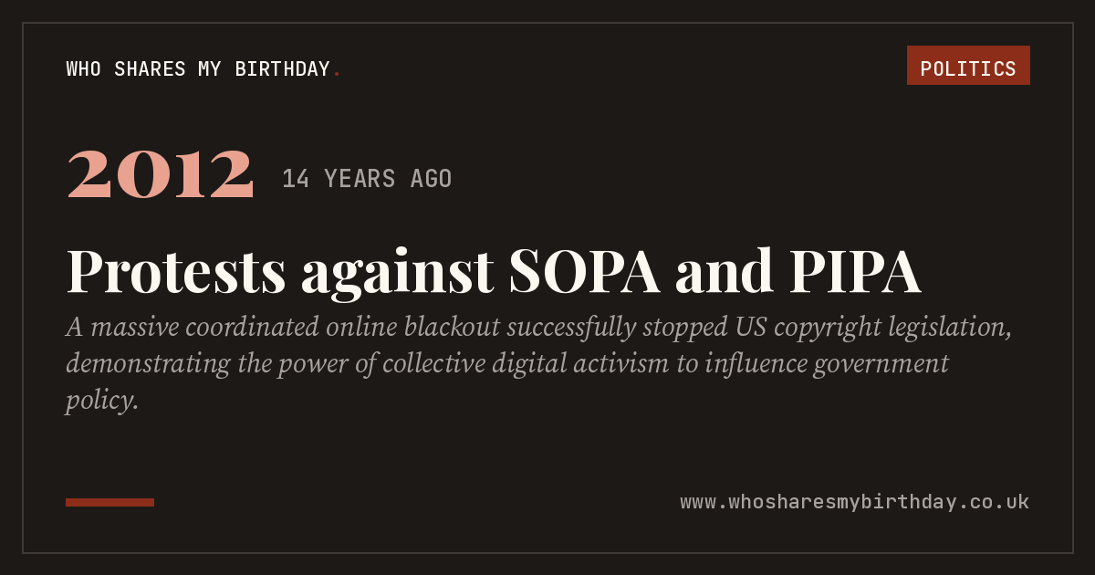 Protests against SOPA and PIPA