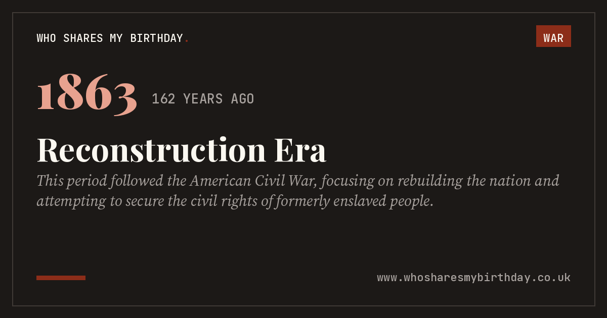Reconstruction Era