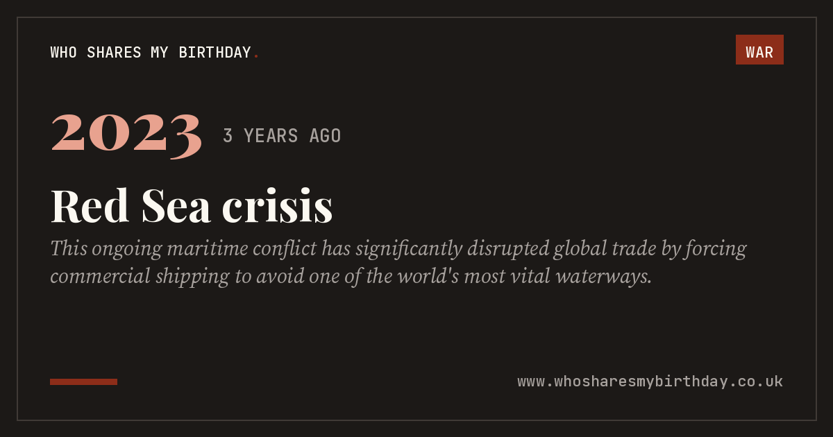 Red Sea crisis