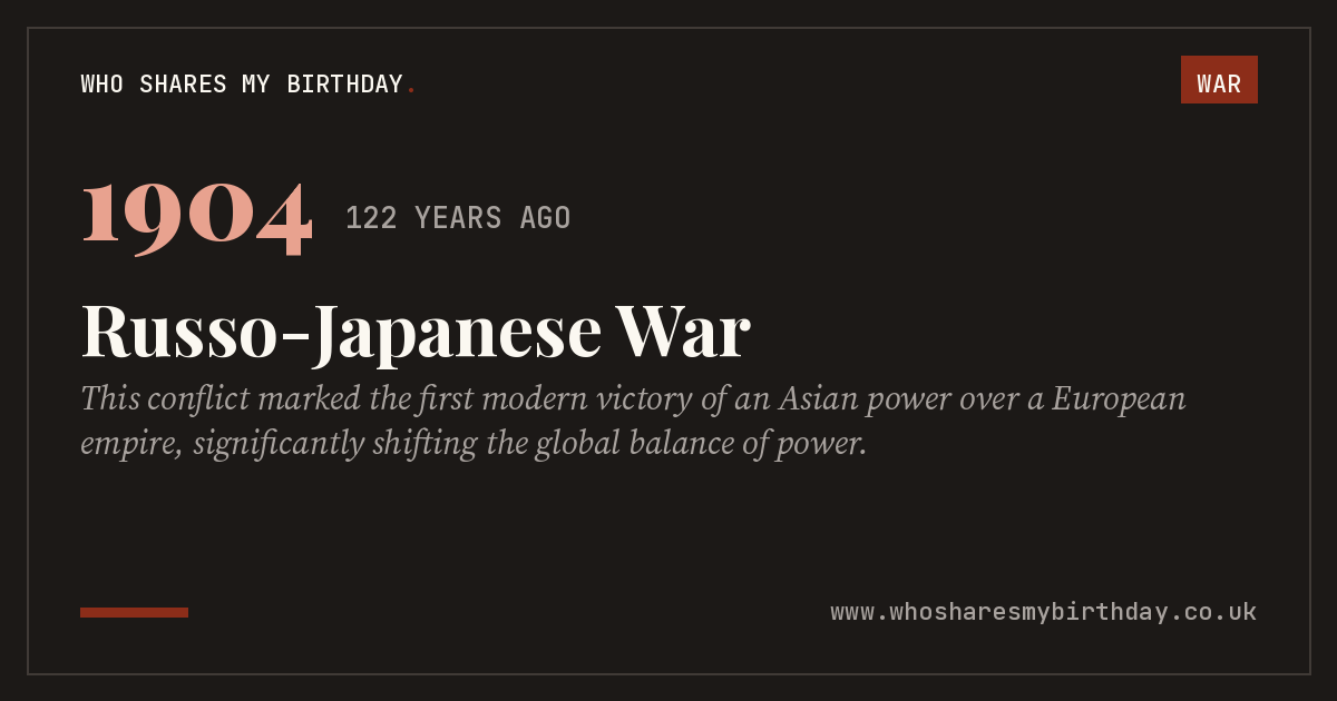 Russo-Japanese War