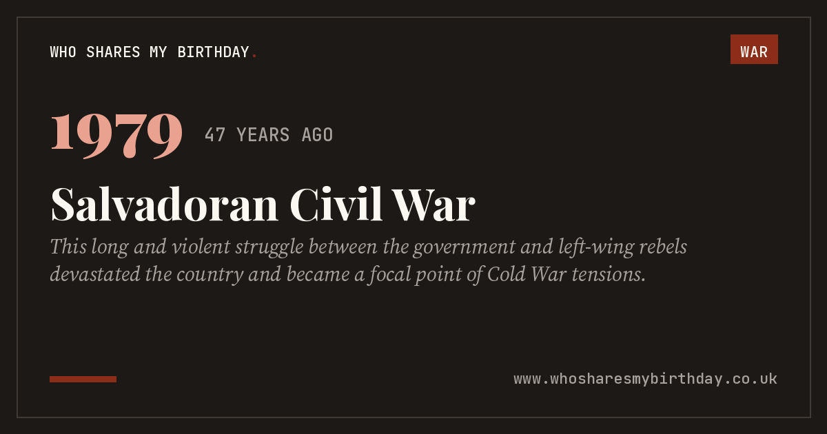 Salvadoran Civil War