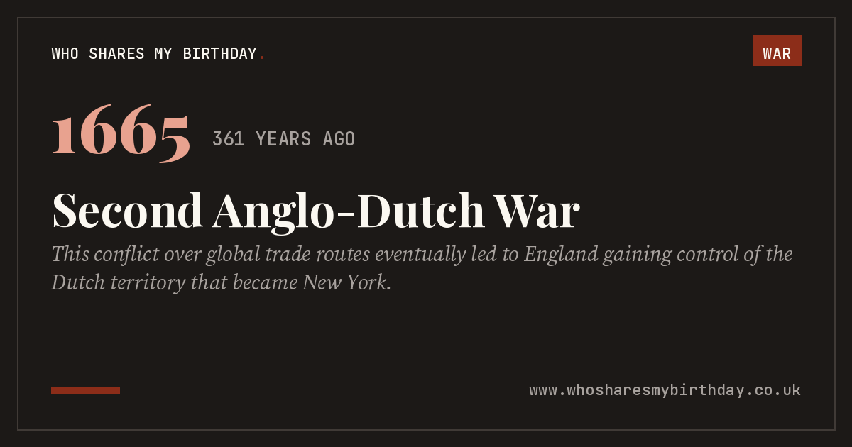 Second Anglo-Dutch War