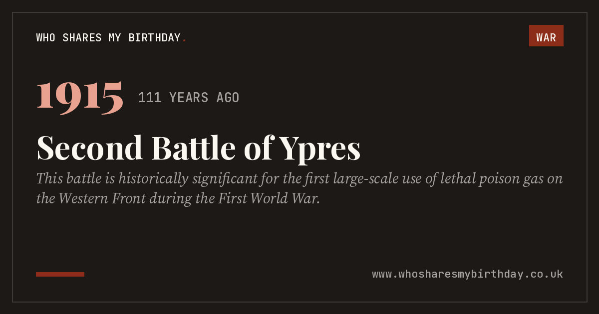Second Battle of Ypres