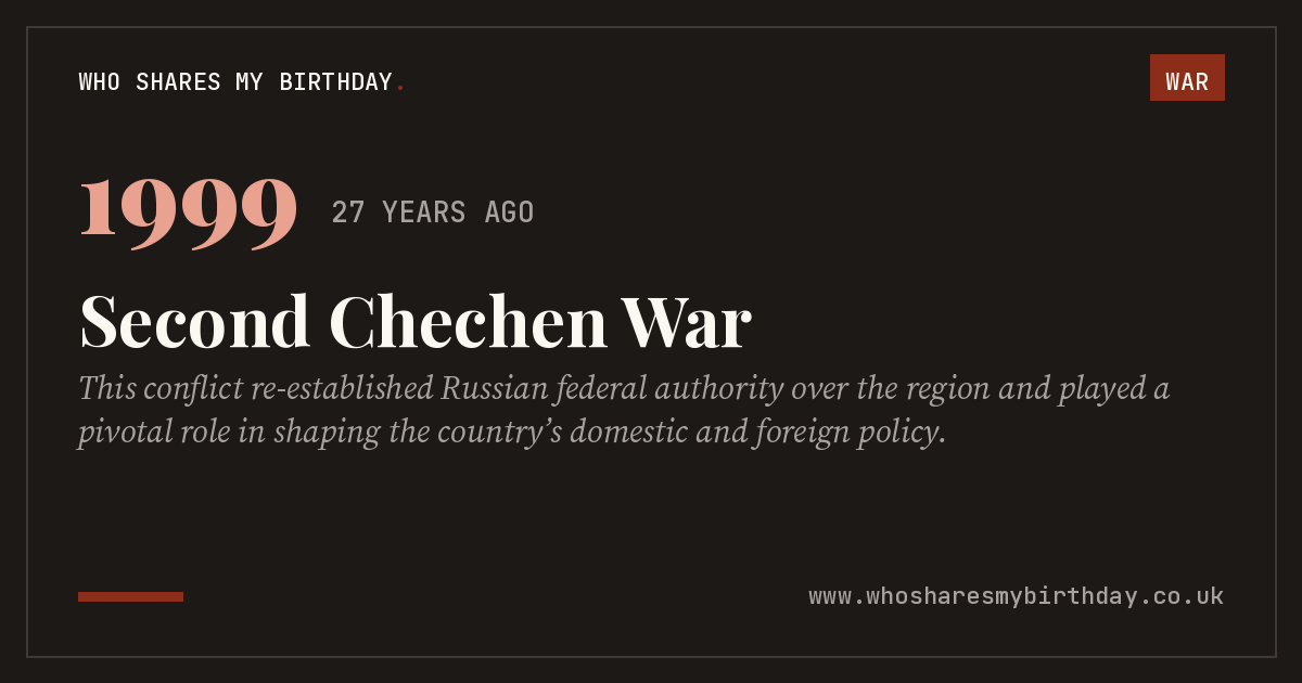 Second Chechen War