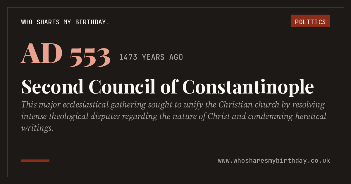 Second Council of Constantinople