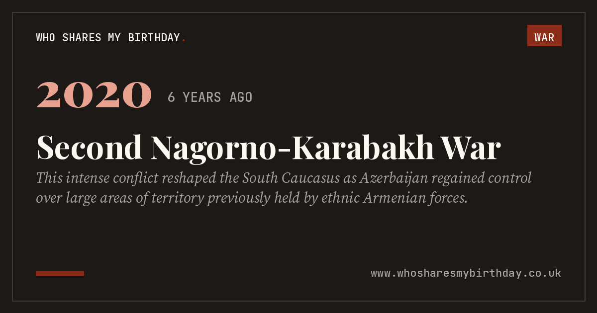 Second Nagorno-Karabakh War