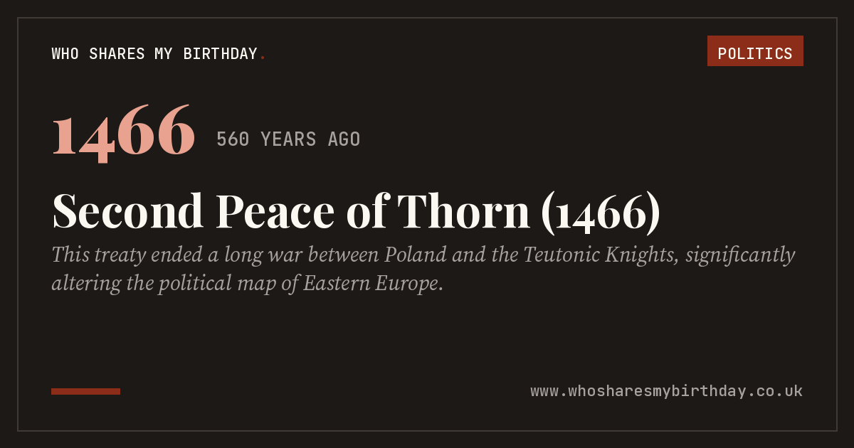 Second Peace of Thorn (1466)