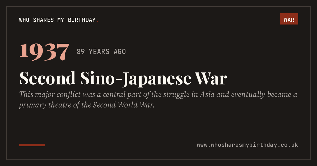 Second Sino-Japanese War