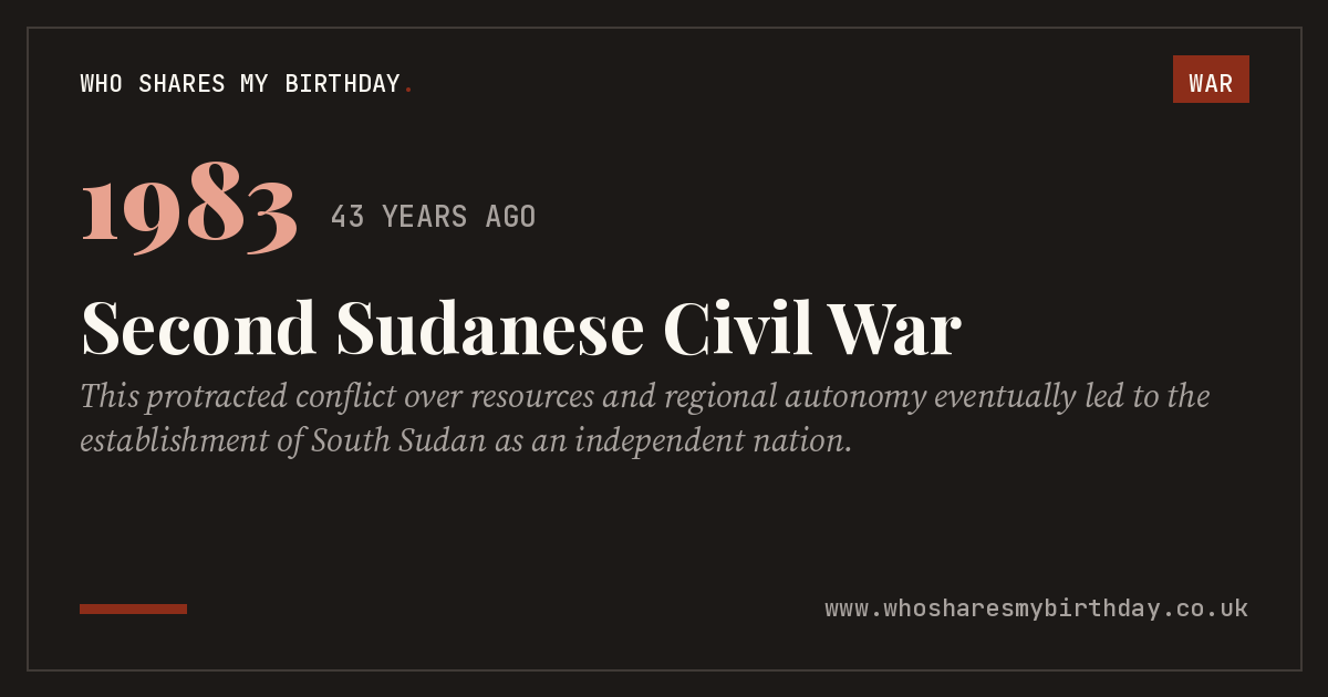 Second Sudanese Civil War