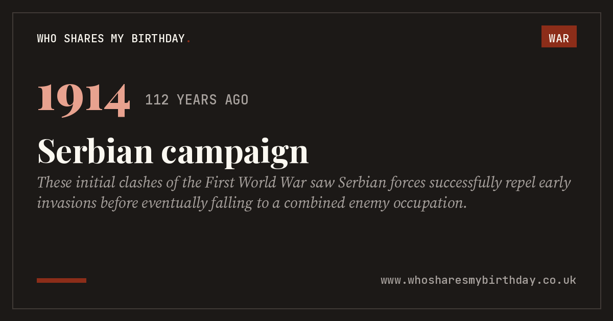Serbian campaign