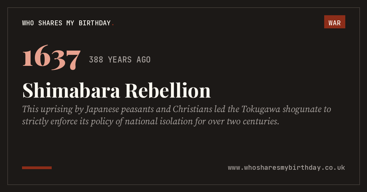 Shimabara Rebellion