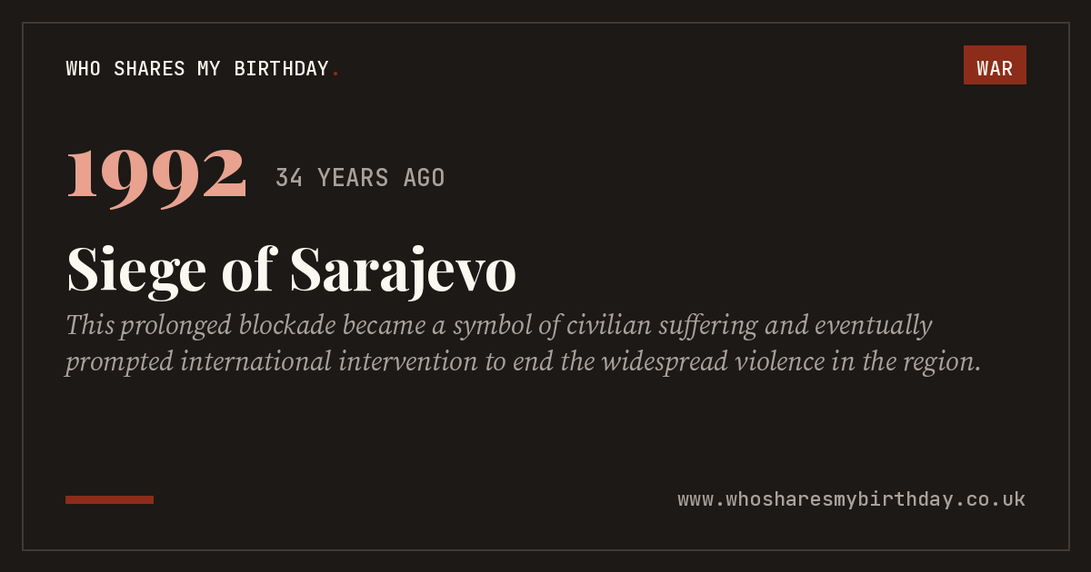 Siege of Sarajevo