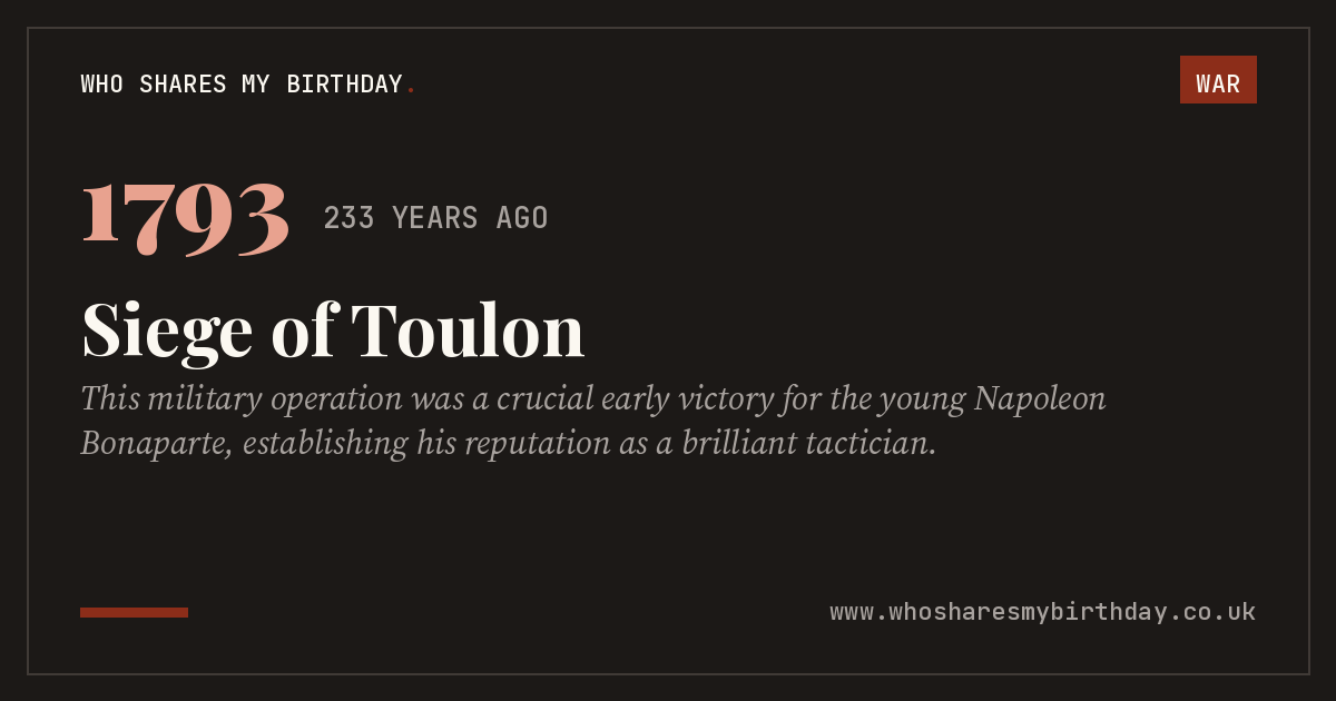 Siege of Toulon