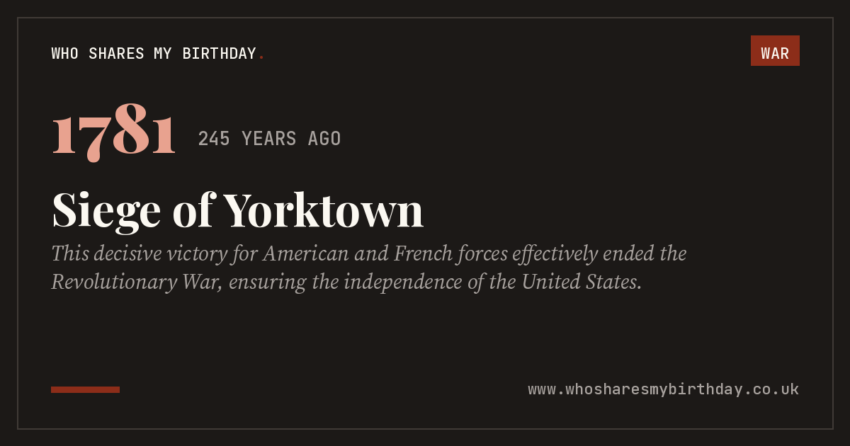 Siege of Yorktown