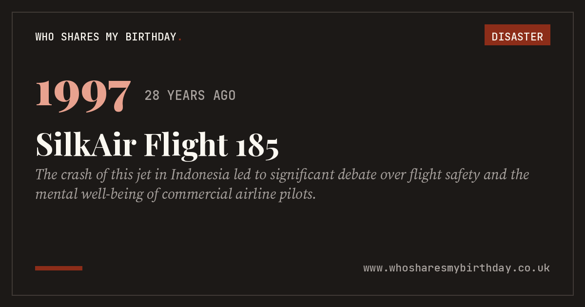 SilkAir Flight 185