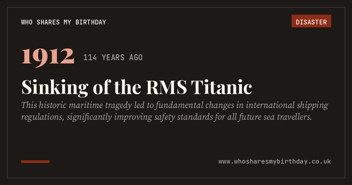 Sinking of the RMS Titanic